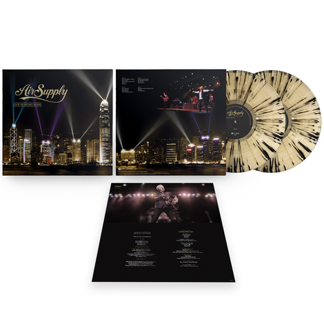 Air Supply -- - Live In Hong Kong (180G Gold and Black Splatter LP) RSD 2024