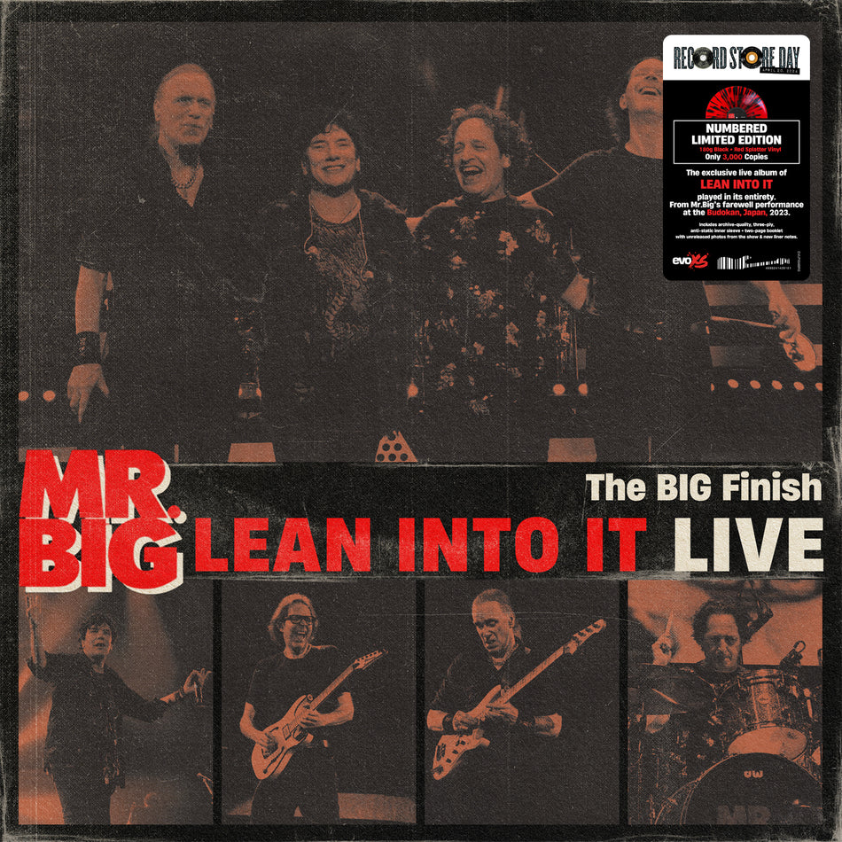 Mr. Big - Mr. Big - The Big Finish, Lean Into It Live (RSD 2024) (180g Black and Red Splatter Vinyl LP)