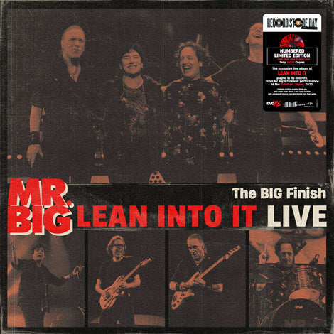 Mr. Big -- Mr.Big - The Big Finish, Lean Into It Live (RSD 2024) Black and Red Splatter color 180g Vinyl LP